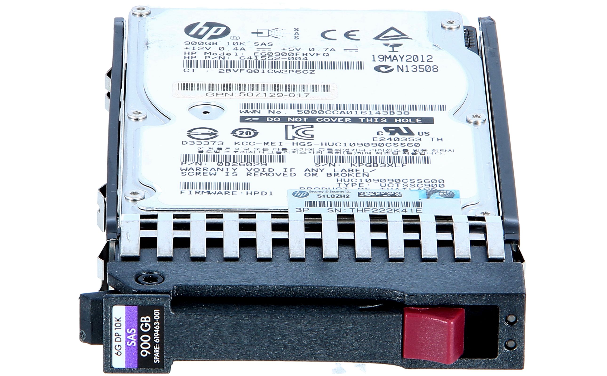 HP 619291-B21 900GB 10K RPM SAS Hot-Swap HDD – 2.5" Internal Drive (Open Box, Grade A, 90-Day Warranty)