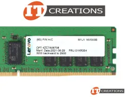 01KR354 LENOVO 16GB (1*16GB) 2RX8 PC4-23400Y-R DDR4-2933MHZ RDIMM
