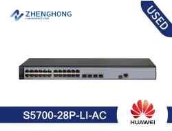 S5700-28P-PWR-LI-AC HUAWEI S5700-28P-PWR-LI-AC SWITCH 24X GIGABIT + 4X GE SFP PORTS