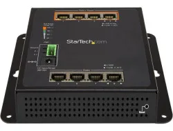IES81GPOEW STARTECH INDUSTRIAL 8-PORT GIGABIT POE SWITCH