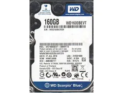 WD1600BEVT WESTERN DIGITAL 160GB 5.4K 2.5INCH SATA HDD