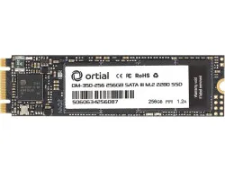 OM-350-256 ORTIAL OM-350 256GB SATA III M,2 2280 SSD
