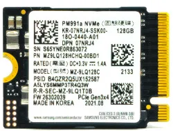 7NRJ4 DELL 128GB M,2 2230 NVME GEN 3X4 TLC NAND SSD