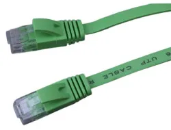 Cabo de Rede RJ45, COBRE 28AWG, CAT6 UTP, 1 metro, verde