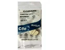 Conector Furukawa MultiLan C5e: Keystone CAT.5e, RJ45, bege