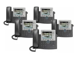 Kit 5 Telefone Voip Cisco Cp-7945g Display 68-3606-01