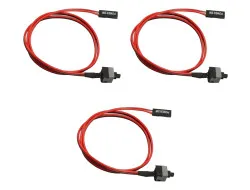 KIT 3 CABO RESET BOTAO ON/OFF INTERRUPTOR ATX