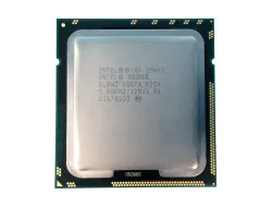 E5645 Intel Xeon E5645 Six-Core 64-bit processor - 2.40GHz (Westmere). 12MB Level-3 cache. Intel QuickPath Interconnect (QPI) speed 5.86 GT/s. 80 watt Thermal Design Power (TDP). FCLGA 1366 socket