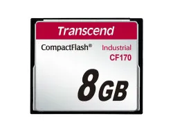 TRANSCEND MEMORY CARD 8GB, TS8GCF170, COMPACTFLASH, INDUSTRIAL SERIES