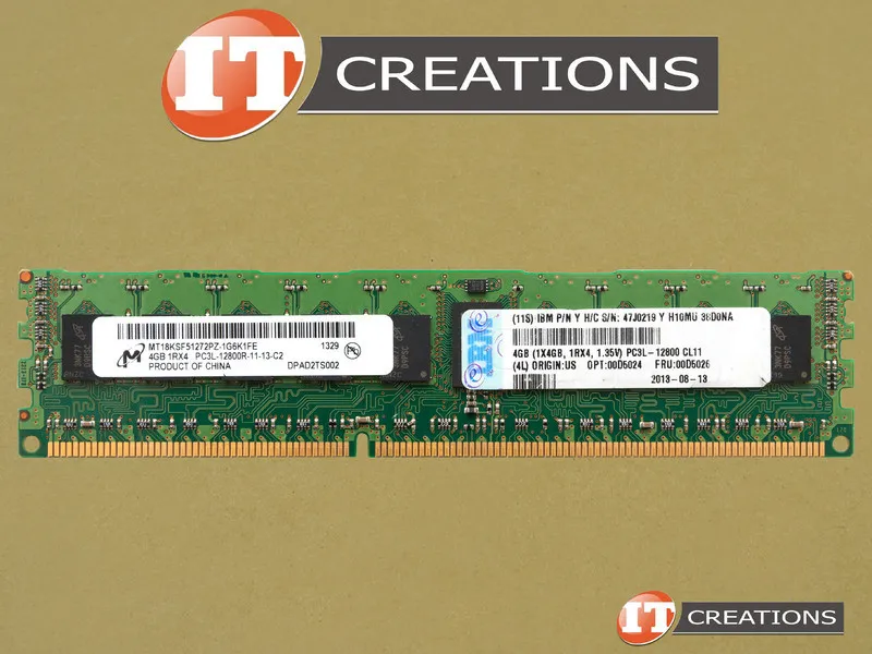 00D5026 IBM 4GB PC3L-12800R DDR3-1600 REG