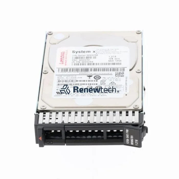 00WG701 Lenovo 1.2TB 10K 12Gbps SAS 2.5 G3HS