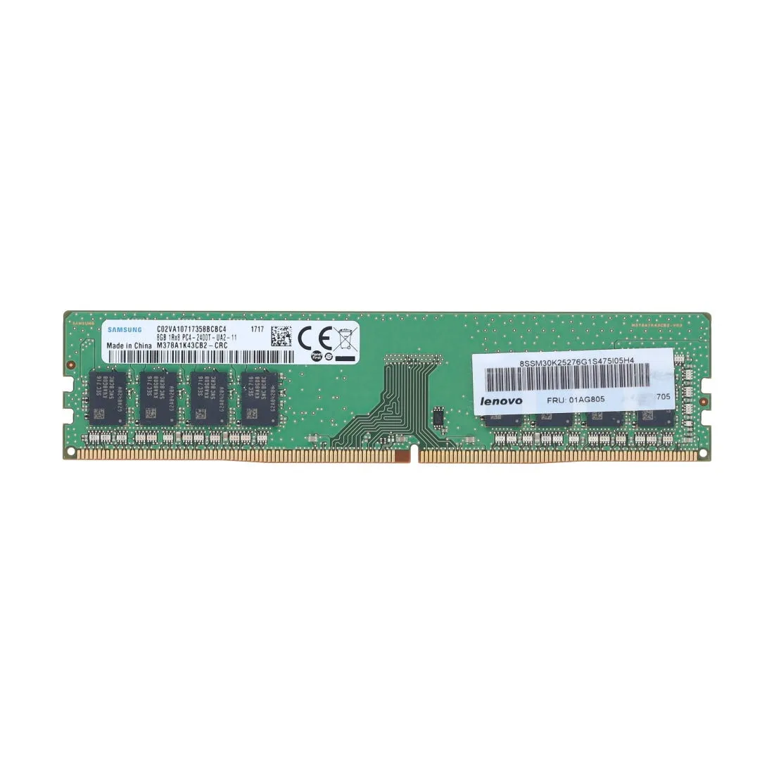 01AG805 LENOVO 8GB (1*8GB) 1RX8 PC4-19200T-U DDR4-2400MHZ UDIMM