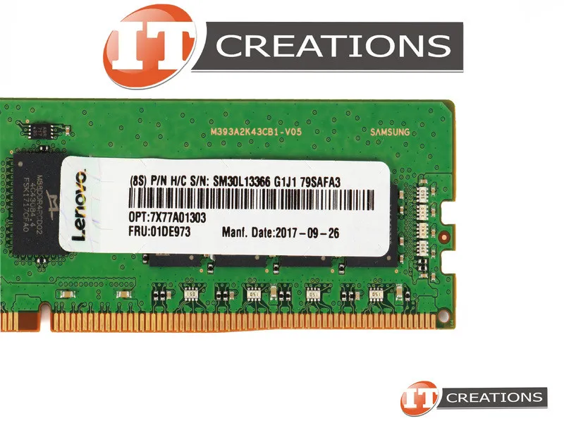 01DE973 LENOVO 16GB (1*16GB) 2RX8 PC4-21300V-R DDR4-2666MHZ RDIMM