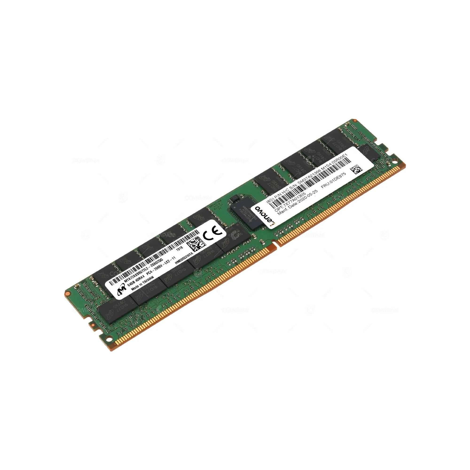 01DE975 LENOVO 64GB (1*64GB) 4RX4 PC4-21300V-L DDR4-2666MHZ LRDIMM