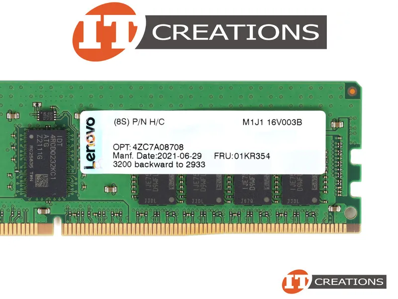 01KR354 LENOVO 16GB (1*16GB) 2RX8 PC4-23400Y-R DDR4-2933MHZ RDIMM