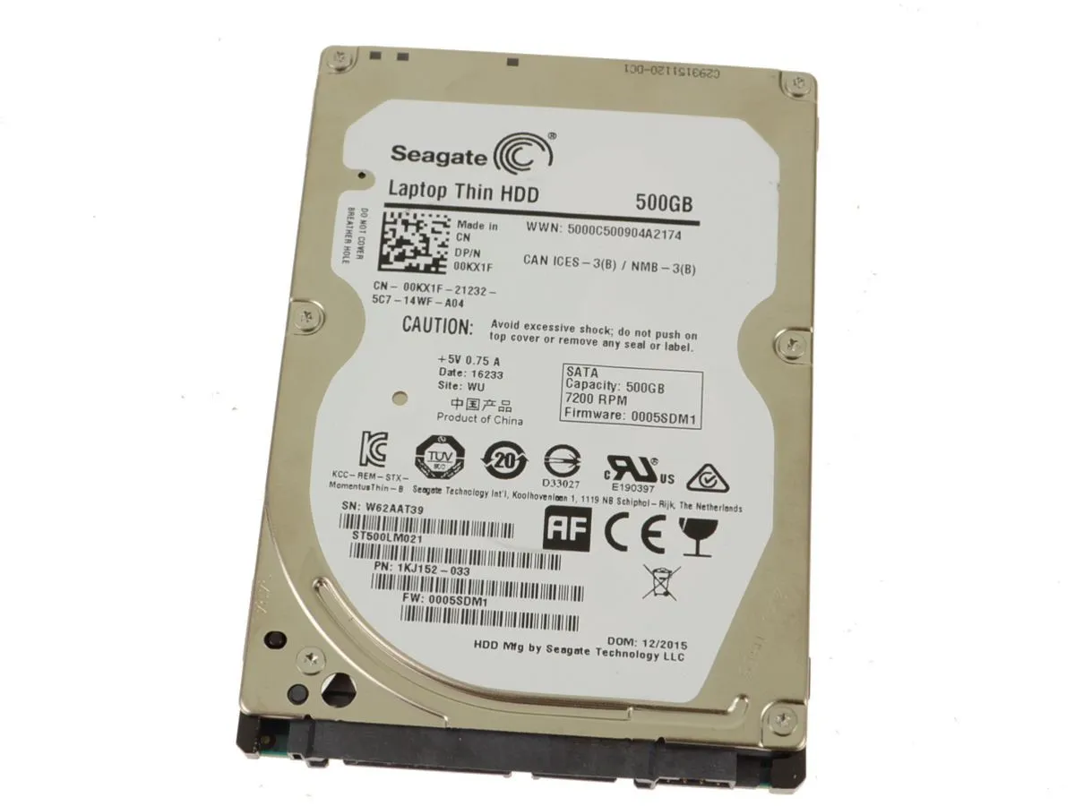 0KX1F DELL 500GB 7,2K 6G 2,5INCH 7MM SATA III HDD