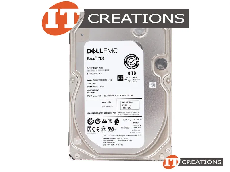 0N660 DELL 8TB 7,2K 12G 3,5INCH SAS HDD