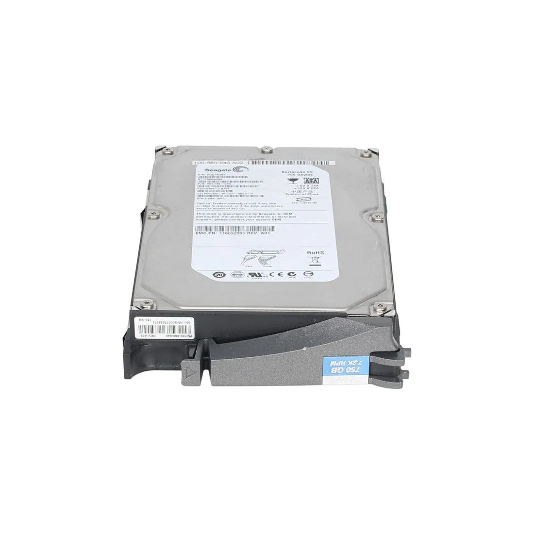 100-580-540 EMC 750GB 7.2K 3.5INCH SATA HDD
