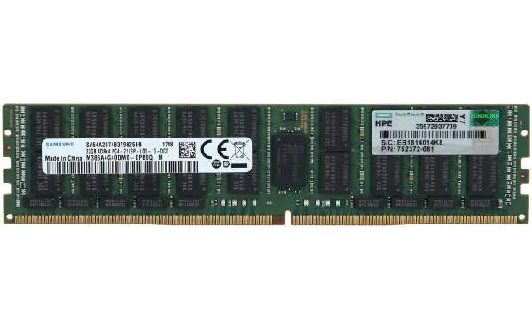 726722-B21 HP 32GB (1*32GB) 4RX4 PC4-17000P-L DDR4-2133MHZ LRDIMM