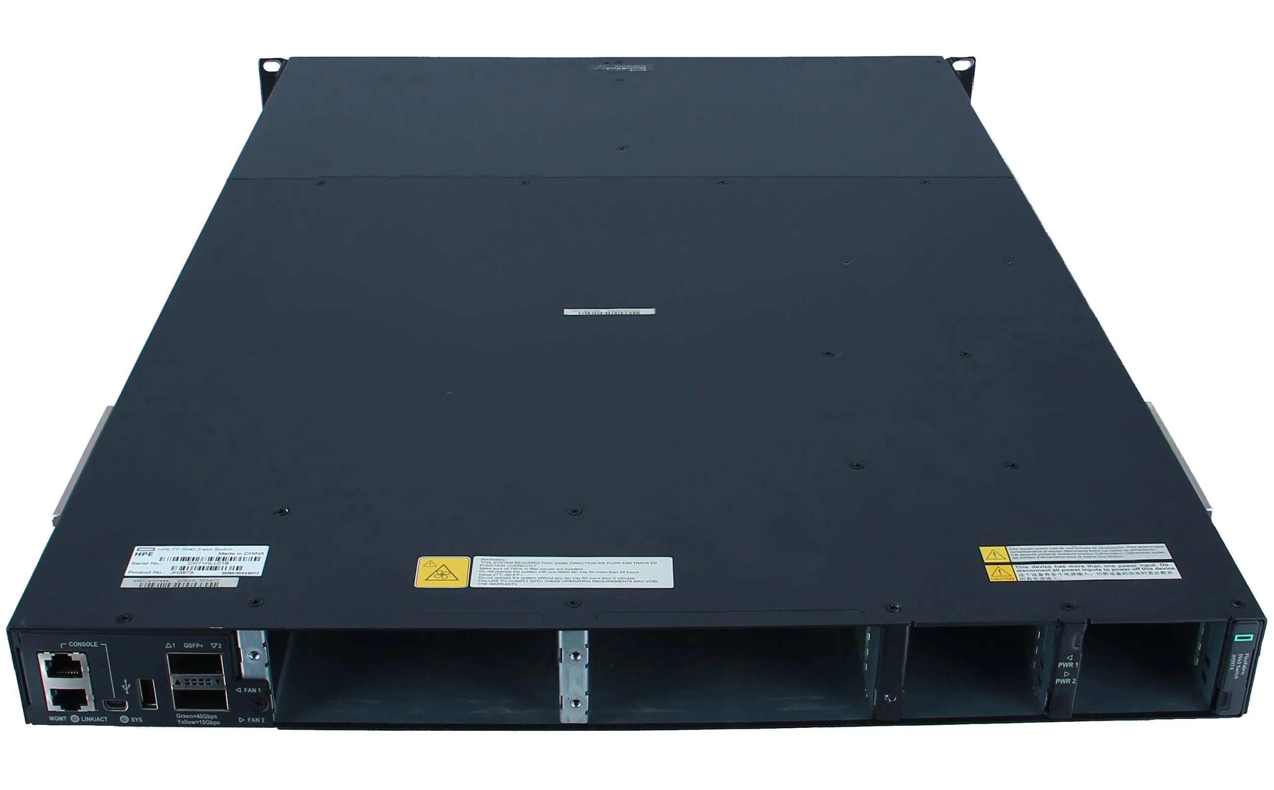 JH397A HP FLEXFABRIC 5940 2-QSFP+ 2-SLOT L3 SWITCH