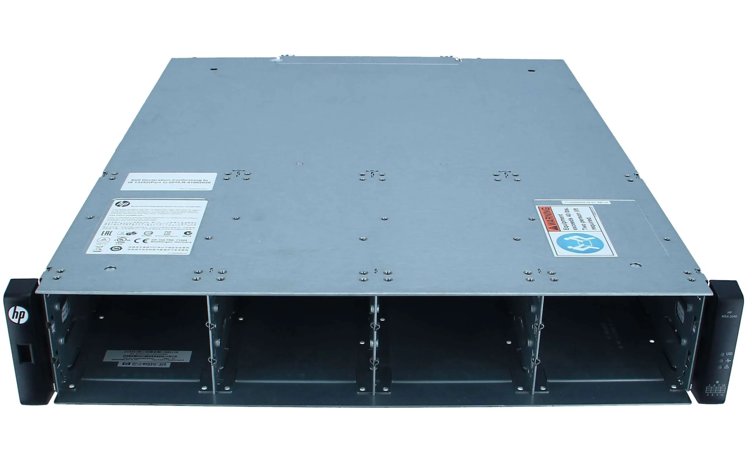 M0S96A HPE MSA 2040 12*LFF 2*PSU DUAL I/O MODULE DISK ENCLOSURE