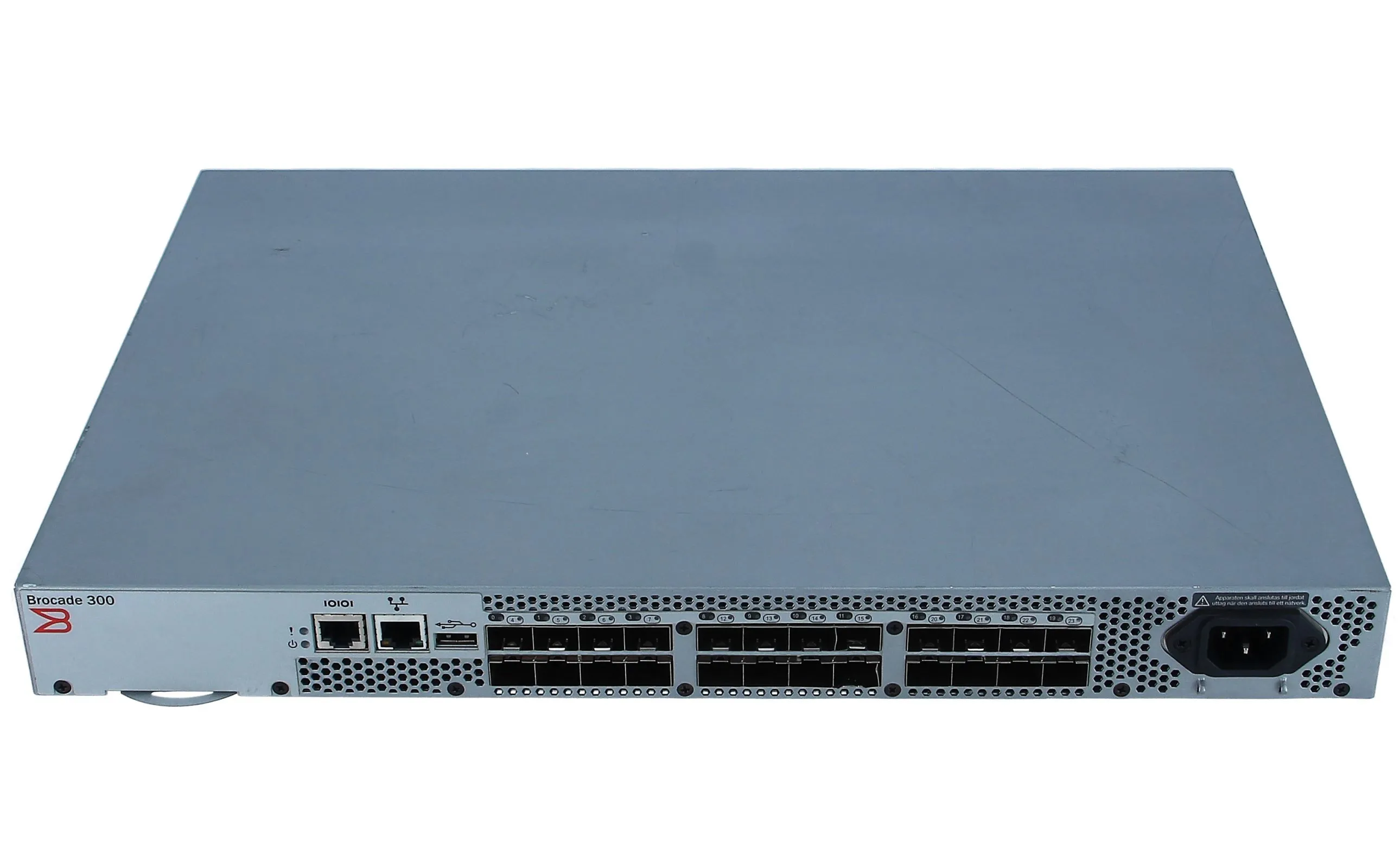 U510F DELL BROCADE 300 8GB 24 PORT FC SWITCH - 8 ACTIVE PORTS