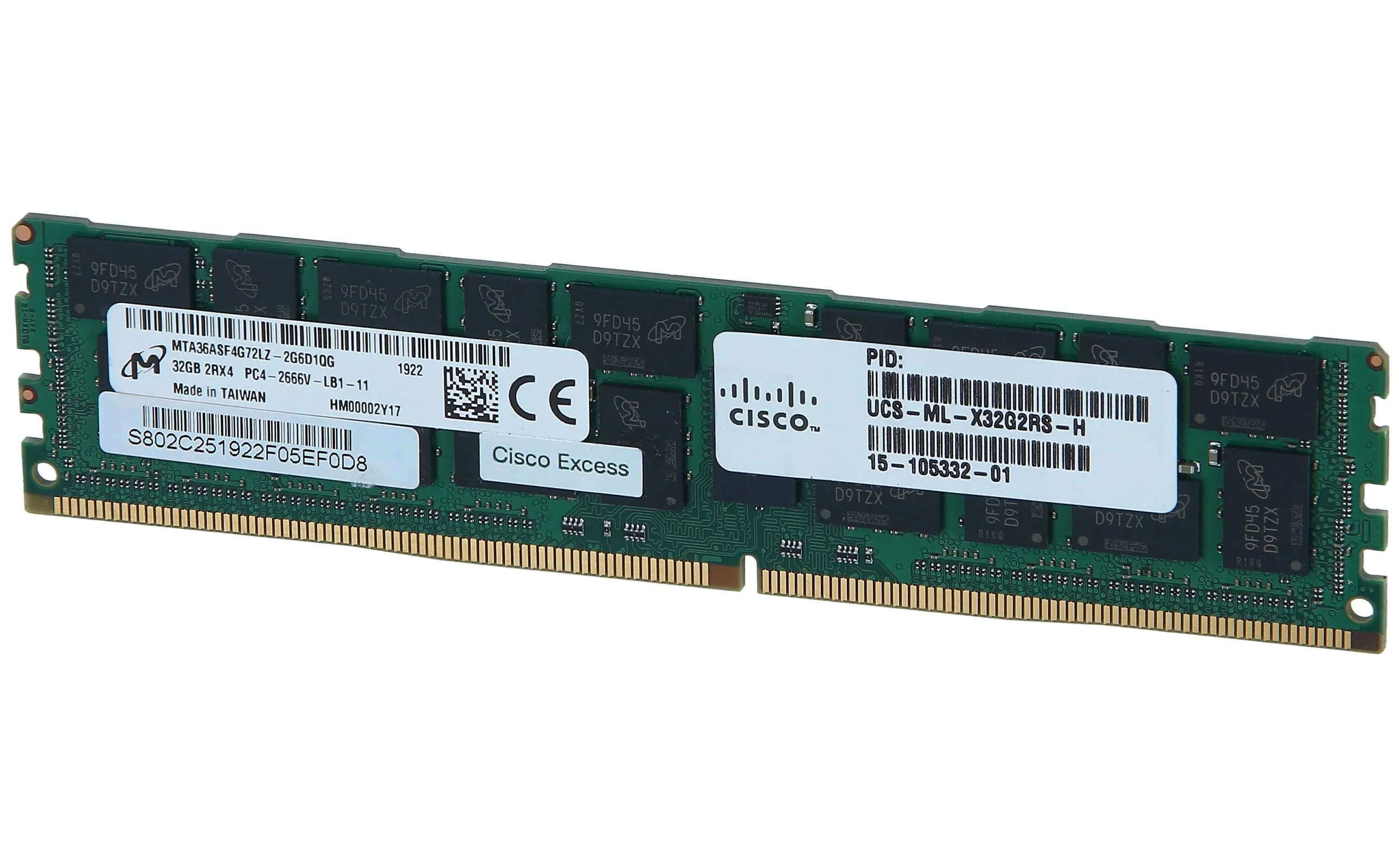 UCS-ML-X32G2RS-H CISCO 32GB (1*32GB) 2RX4 PC4-21300V-L DDR4-2666MHZ LRDIMM