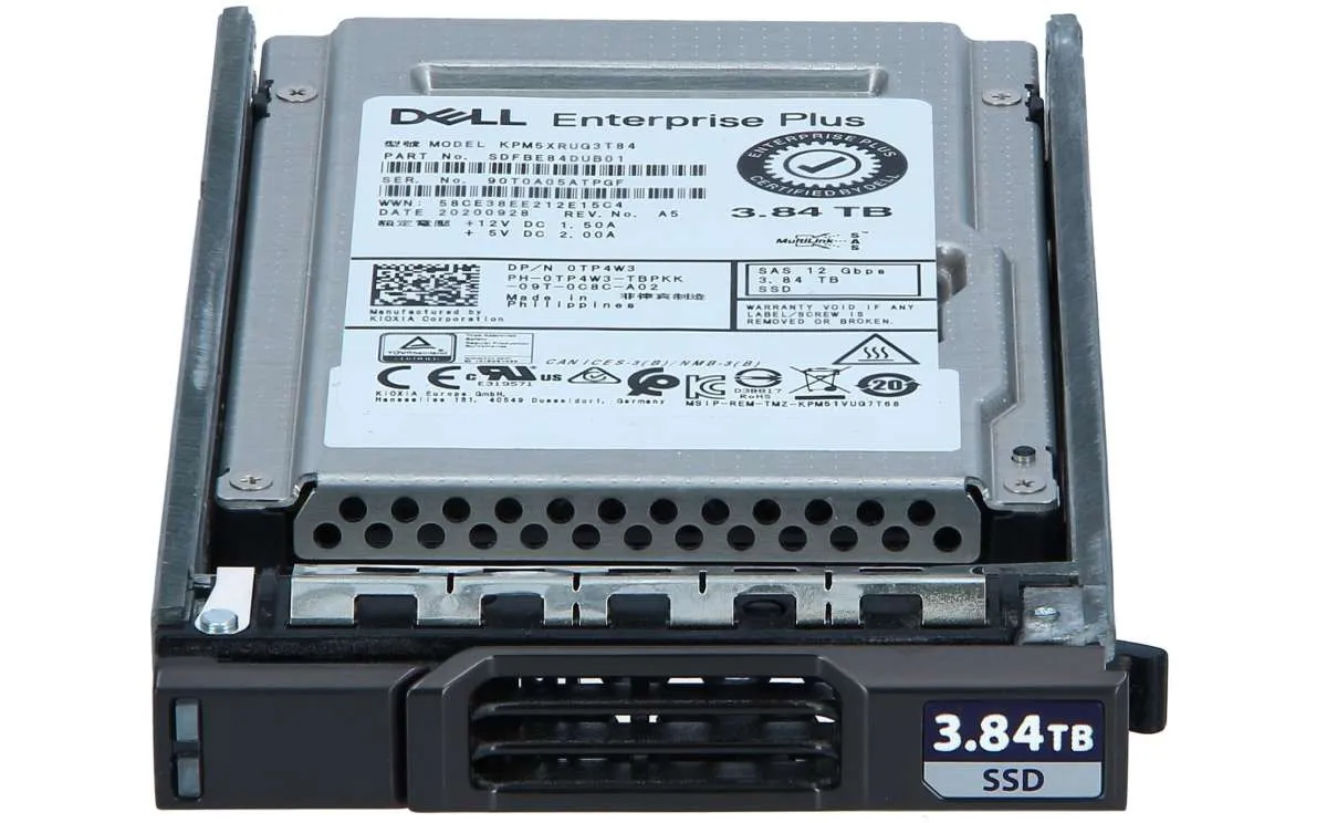 519NF-CLE DELL COMPELLENT ENTERPRISE 3,84TB 12G 2,5INCH RI MLC SAS SSD