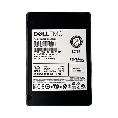 15TVC DELL 3.2TB PM1735 2.5INCH NVME GEN 4 SSD