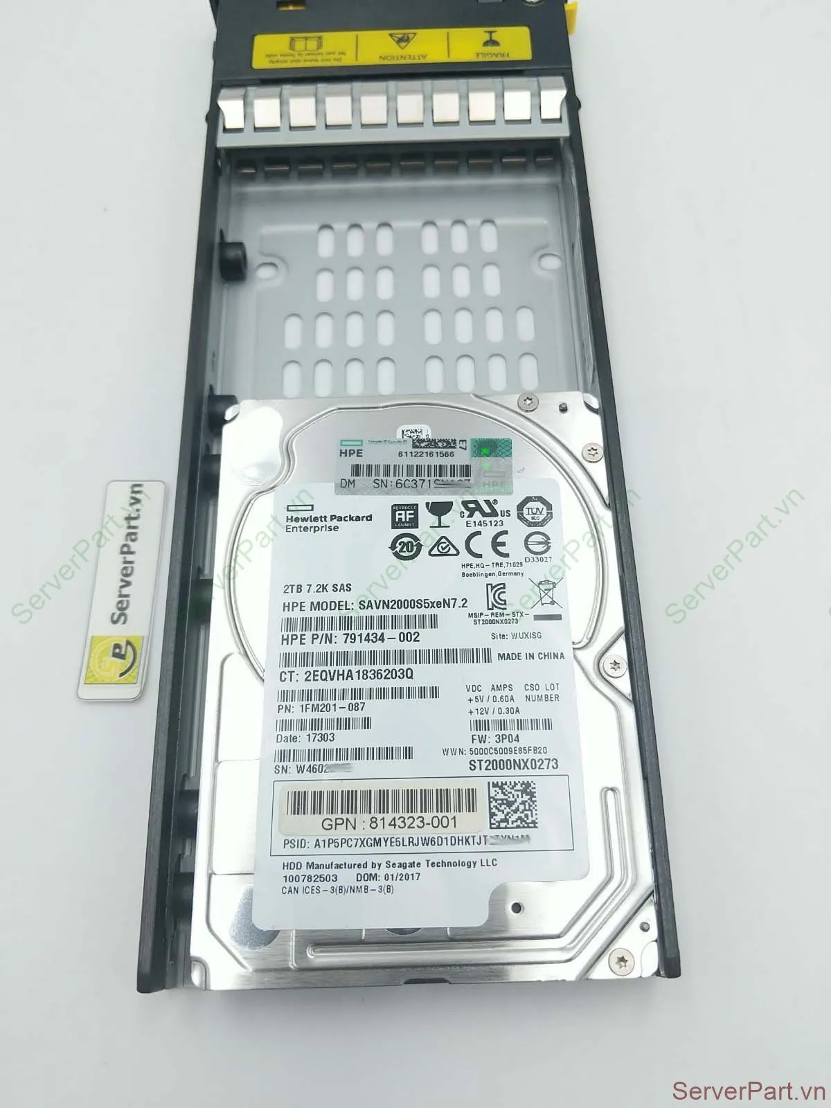 M0S92B HPE 3PAR 8000 2TB SAS 12G 7.2K SFF (2.5in) HDD