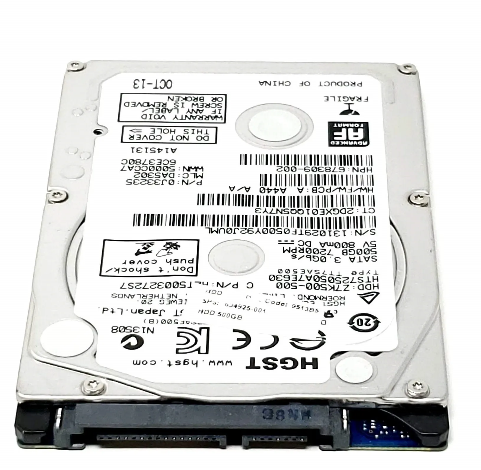 726835-002 HP 500GB 5,4K 6G 2,5INCH SATA HDD