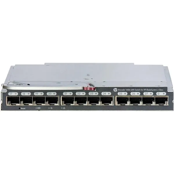 SWITCH SAN HP BROCADE 16GB, 724424-001, 28 PORTAS GERENCIADAS, BLADESYSTEM C-CLASS