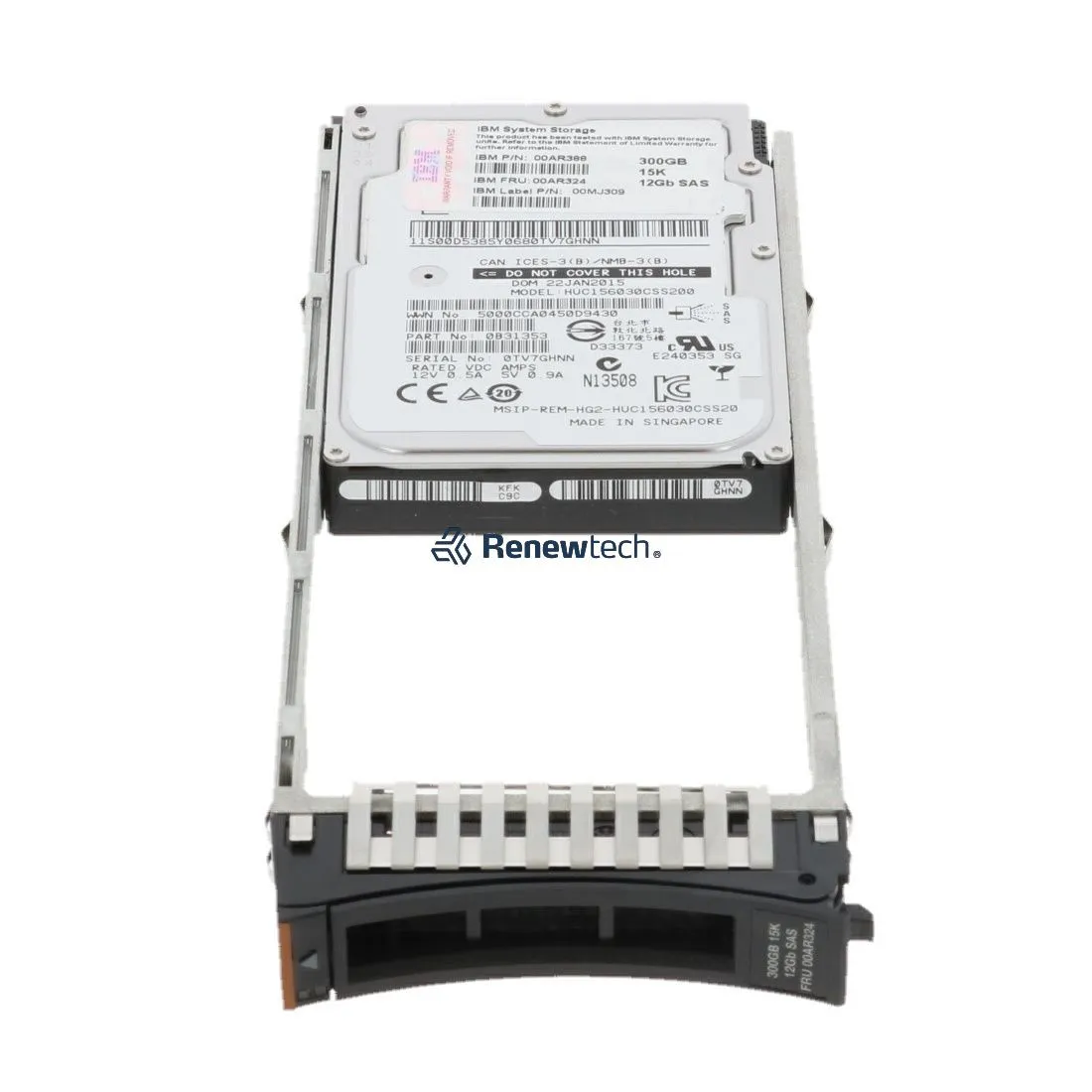00AR324 IBM 300GB 15K 12G 2,5INCH SAS HDD