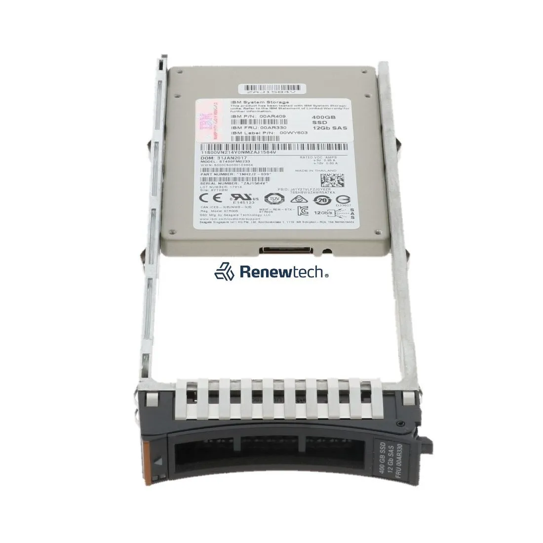 00AR330 IBM 400GB 12GB 2.5 SSD V7000 G2 FLASH DRIVE