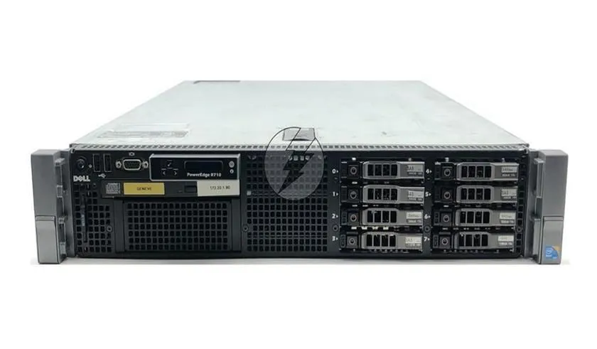 Servidor Dell R710: 2 Xeon Sixcore, Ram 192GB, 4TB, SFP, Bezel, Par de Trilhos, Placa H700