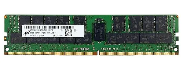 MTA72ASS8G72LZ-2G3B2 Micron 64GB 4Rx4 PC4-19200T-2400MHz LR
