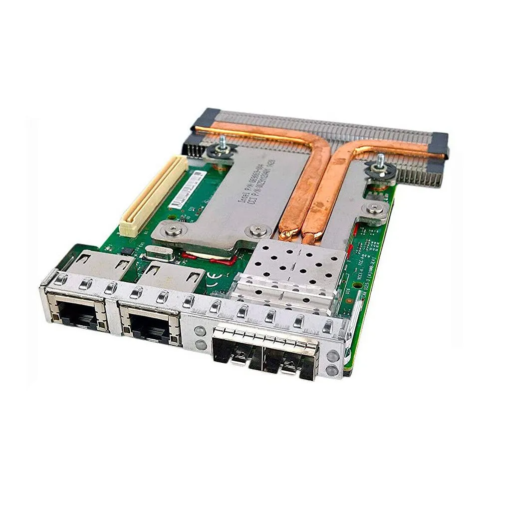 Placa de Rede Dell 00Z91120401 1441 C63DV: 4x Portas SFP+ (2x 10Gb SFP+, 2x 1Gb RJ-45)
