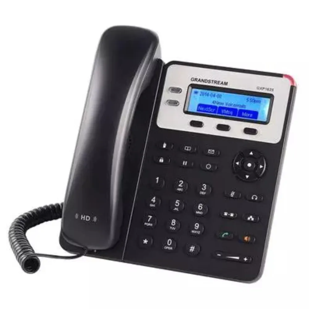 Telefone IP Grandstream GXP1625 com 2 linhas SIP, PoE integrado e conferência de 3 vias