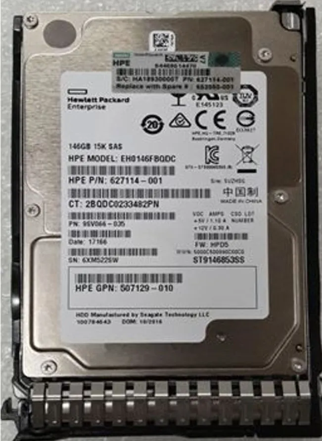 652605-B21 HP 146GB 15K 6G 2,5INCH SC SAS HDD