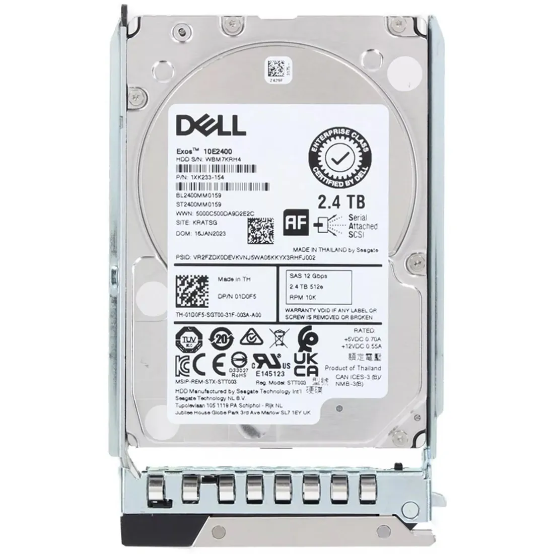 1D0F5 DELL 2,4TB 10K 12G 2,5INCH SAS HDD