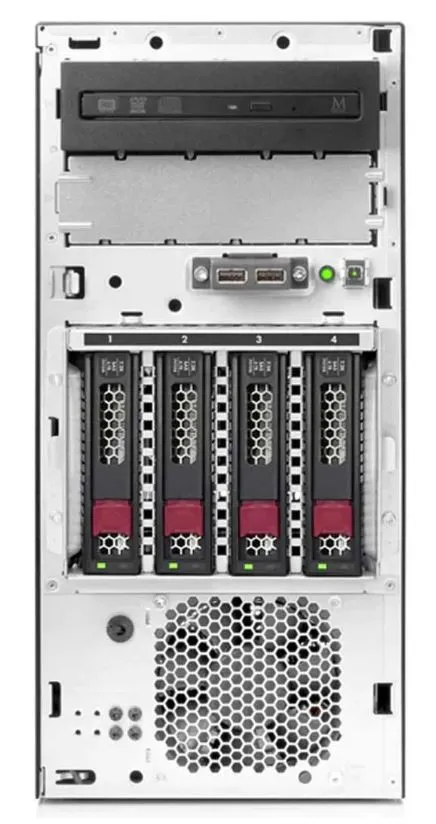 P06761-B21-DVD HPE PROLIANT ML30 G10 CTO 4* HP LFF 1*NHP 350W PSU DVD