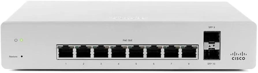 MS220-8P-HW CISCO SYSTEMS MERAKI POE+ SWITCH