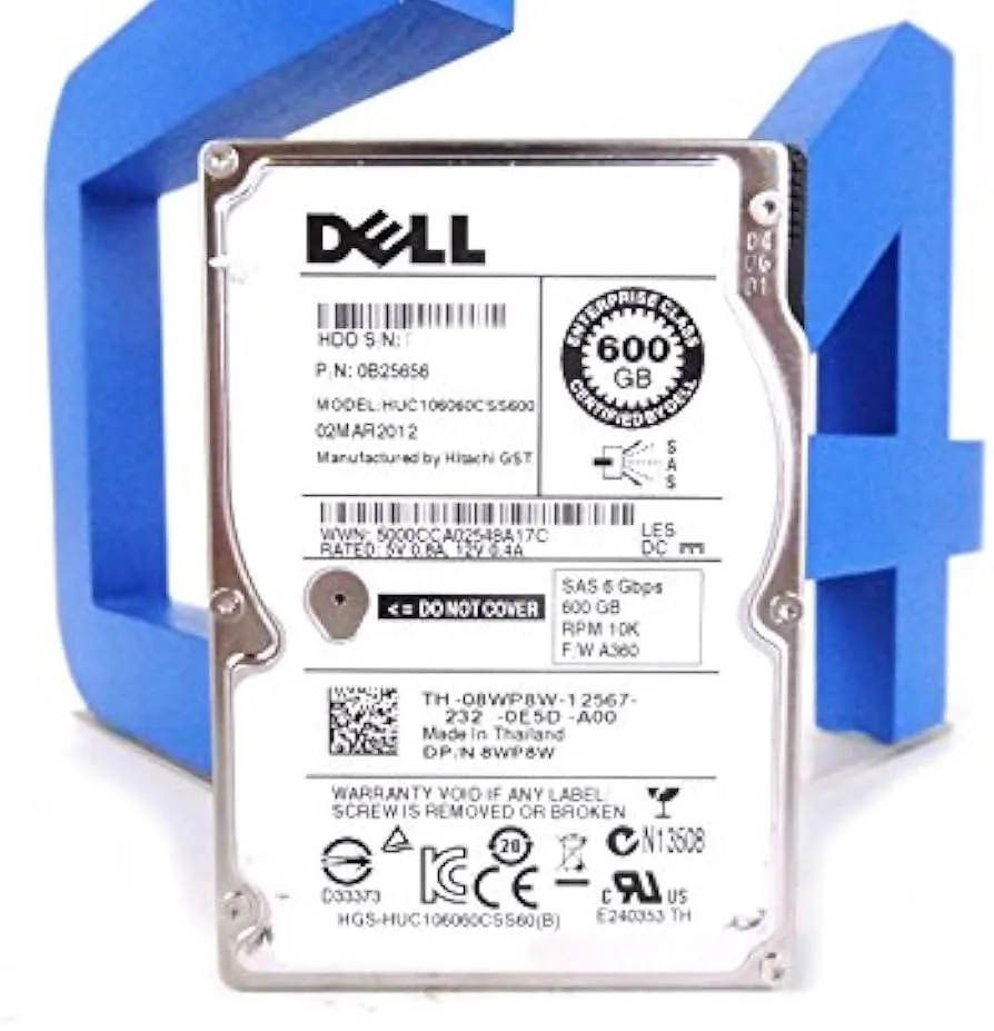 8WP8W DELL 600GB 10K 2,5INCH SAS HDD
