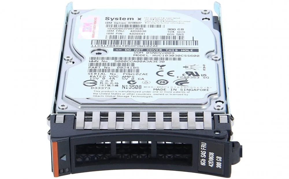 42D0637 IBM 300GB 10K 6G 2,5INCH SAS HDD