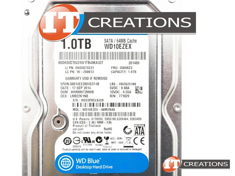 45K0623 LENOVO 1TB 7,2K 6G 3,5INCH NHP SATA HDD