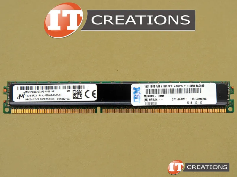 46W0718 IBM 16GB (1x16GB. 2Rx4. 1.35V) PC3