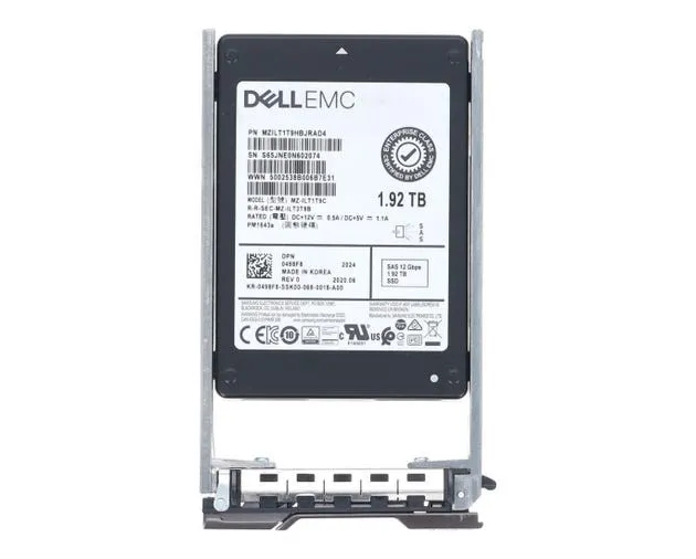 498F8-CLE DELL COMPELLENT ENTERPRISE 1,92TB 12G 2,5INCH RI SAS SSD