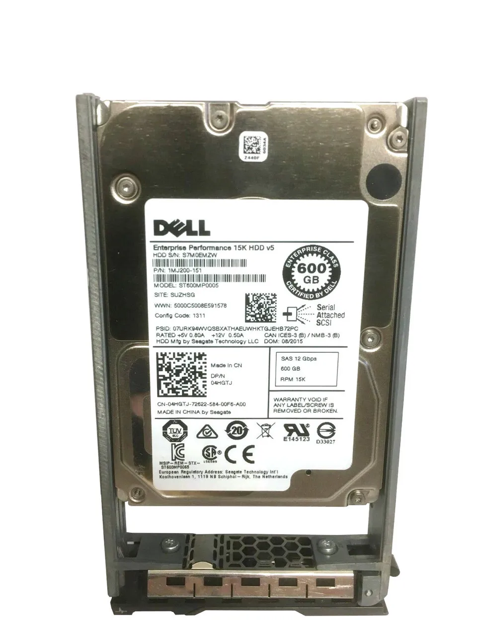 4HGTJ DELL 600GB 15K 12G 2,5IN SAS HDD