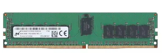 876181-B21 MICRON 8GB (1*8GB) 2RX8 PC4-21300V-R DDR4-2666MHZ RDIMM