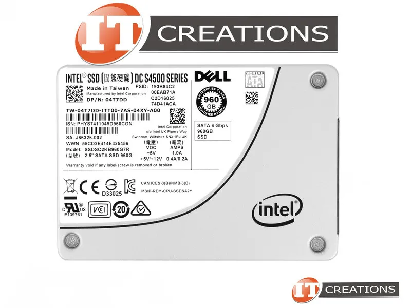 4T7DD DELL 960GB 6G 2.5INCH RI SATA SSD